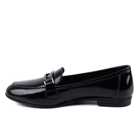 Trapani 614 26YA Kadın Günlük Ayakkabı Siyah Rugan
