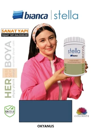 Stella Su Bazlı Saf Akrilik Boya Oksit Sarı