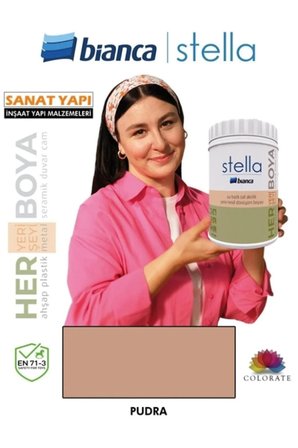 Stella Su Bazlı Saf Akrilik Boya Kırık Beyaz