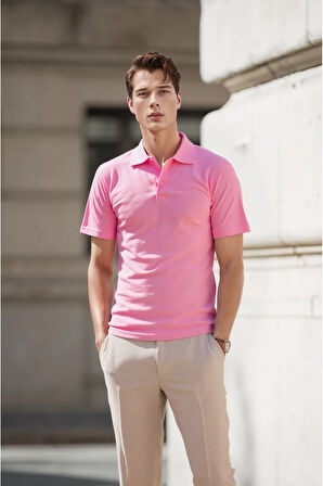 %100 Pamuklu Polo Yaka Tişört LL.D01.IN1.001