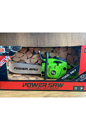 Pilli Sesli Motorlu Testere Hızar Ağaç Motoru Oyuncak Motorlu Testere Hızar Gerçekçi Tasarım