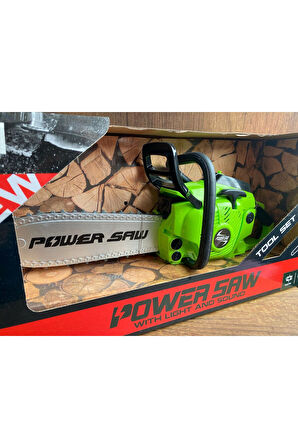 Pilli Sesli Motorlu Testere Hızar Ağaç Motoru Oyuncak Motorlu Testere Hızar Gerçekçi Tasarım