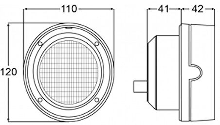 Hella Marine Gömme güverte aydınlatma lambası 12V/55W