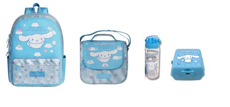 Cinnamoroll Desenli Mavi Okul Çantası Seti ( 4 parça)