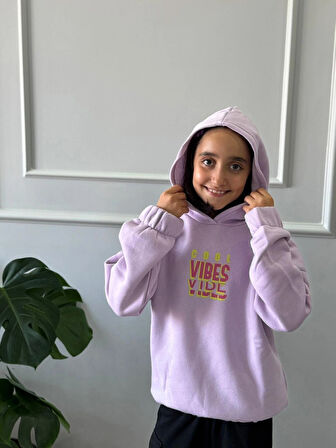 Kız Çocuk Lila sweatshirt