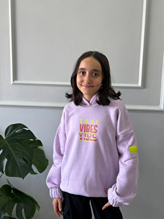 Kız Çocuk Lila Sweat Shirt