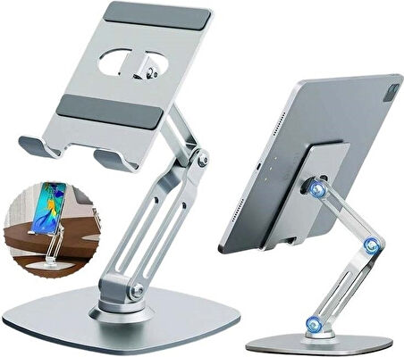 Tablet Standı 360 Derece Dönebilen Tablet Stand Katlanabilir 