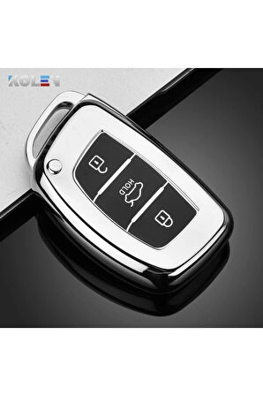 Hyundai I30 Sustasız Anahtar Kılıfı Gümüş Renk