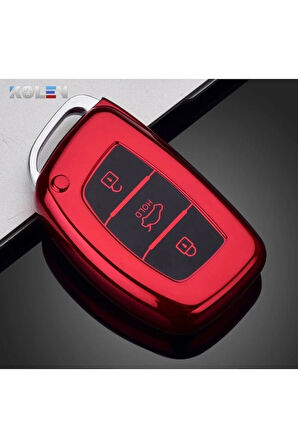 Hyundai I30 Sustasız Anahtar Kılıfı Kırmızı Renk