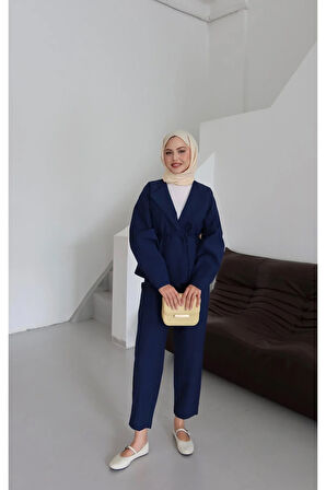 Zenta Kuşak Detay Tesettür Alt Üst Takım TNS-4430