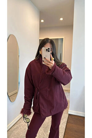 Lorena Kısa Kuşaklı Zara Model Şişme Mont TNS-4432