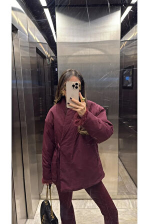 Lorena Kısa Kuşaklı Zara Model Şişme Mont TNS-4432