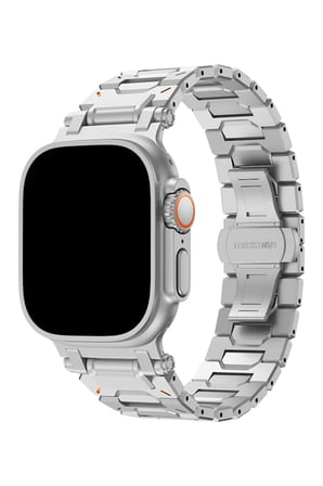 Apple Watch 11 10 46mm - 6 7 8 9 10 11 SE Ultra Uyumlu 42 44 45 49mm Paslanmaz Çelik Metal Baklalı Kordon