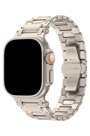 Apple Watch 11 10 46mm - 6 7 8 9 10 11 SE Ultra Uyumlu 42 44 45 49mm Paslanmaz Çelik Metal Baklalı Kordon