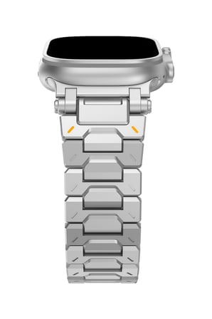 Apple Watch 11 10 46mm - 6 7 8 9 10 11 SE Ultra Uyumlu 42 44 45 49mm Paslanmaz Çelik Metal Baklalı Kordon
