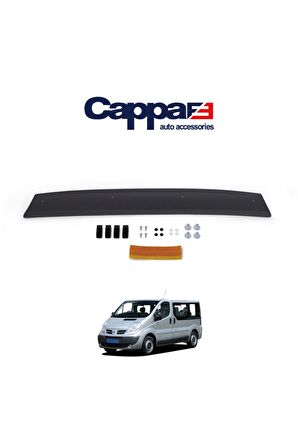 Nissan Primastar Ön Kaput Koruyucu Rüzgarlığı 4mm Akrilik (abs) Piano Black 2001-2014