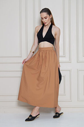 Kadın Yeni Sezon Paraşüt Kumaş Yazlık Etek 3730300