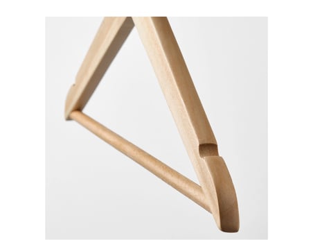 IKEA BUMERANG giysi askısı , natürel, 8 adet 