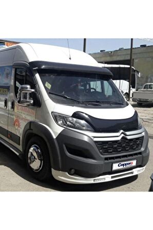 Citroen Relay Ön Cam Güneşliği Siperlik Vizör Şapka Akrilik Terek Piano Black 2014 Ve Üzeri