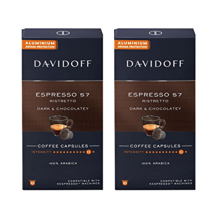 Davidoff Nespresso Uyumlu Kapsül Kahve Espresso 57 / 2 x 10 adet