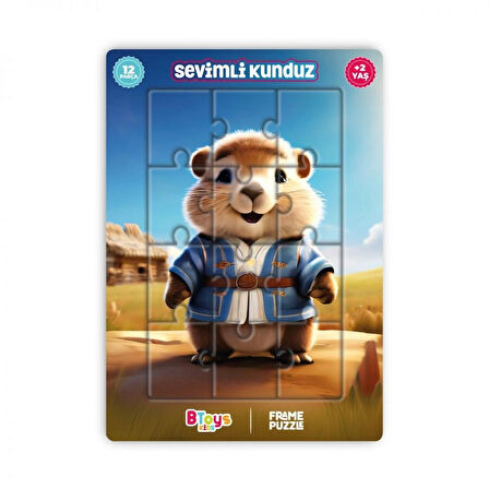 5 Adet Lisanslı 12 Parça Btoys Can Frame Puzzle(5 Adet Puzzle Gönderilecektir.)