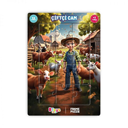 5 Adet Lisanslı 12 Parça Btoys Can Frame Puzzle(5 Adet Puzzle Gönderilecektir.)