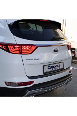 Kia Sportage Arka Tampon Eşiği Koruma (Abs) Mat Siyah 2016-2018