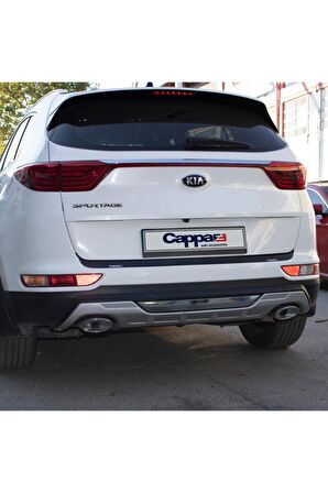Kia Sportage Arka Tampon Eşiği Koruma (Abs) Mat Siyah 2016-2018
