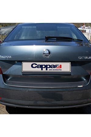 Skoda Octavia Arka Tampon Eşiği Koruma Mat Siyah (Abs) 2013 Ve Sonrası