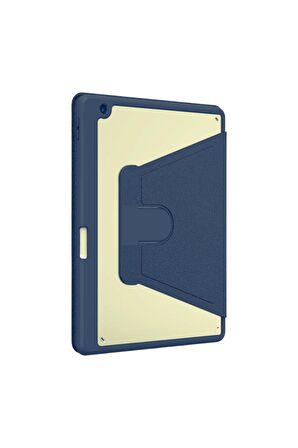 Apple iPad Air 10.2 (8.Nesil) Uyumlu 360° Dönebilen Standlı Pino Tablet Kılıfı 