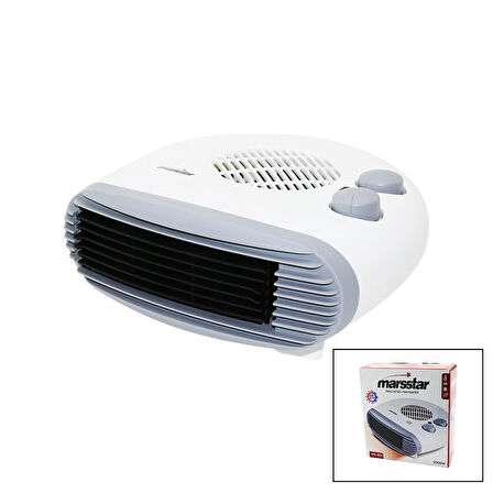 2IN1 = SICAK - SOĞUK  TURBO FANLI ISITICI   2 KADEME SICAK - 1 KADEME SERİN   2000W  MS-200  GO5060Gok181166