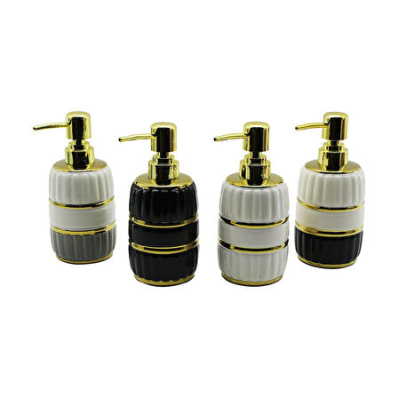 ŞİŞE GOLD KAPAK - BOĞUM SERAMİK SIVI SABUNLUK 6X11CM  GO5060Gok210787