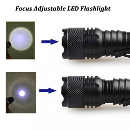 Şarjlı Mini Led El Feneri Cree Led 500 Lumens  GO50608260570