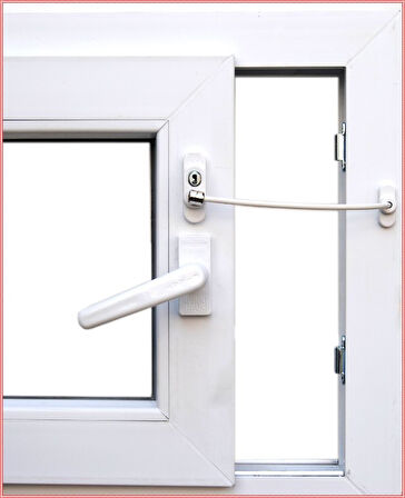 Anahtarlı Halatlı Pvc Kapı Pencere Emniyet Kilidi  GO50603862950