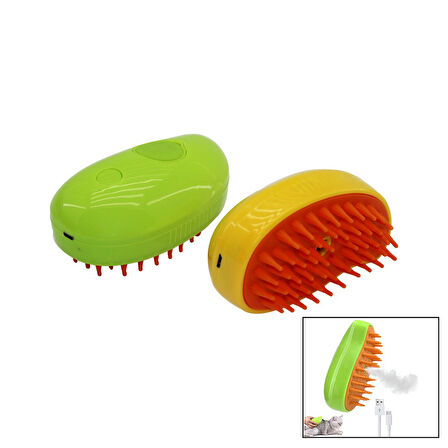 USB ŞARJLI BUHARLI=SU HAZNELİKEDİ - KÖPEK - EVCİL HAYVAN YIKAMAFIRÇASI  GO5060Gok210799