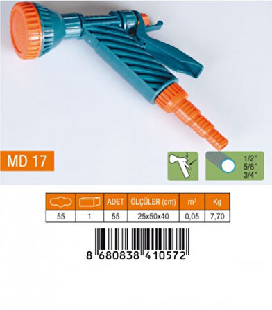 TETİKLİ TABANCA SÜZEK 1/2-5/8-3/4 NORMAL REKOR  GO50607532550