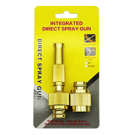 SARI - ALÜMİNYUM HORTUM FİSKİYE APARATI ÇİFT FONKSİYONLU  GO50607653270