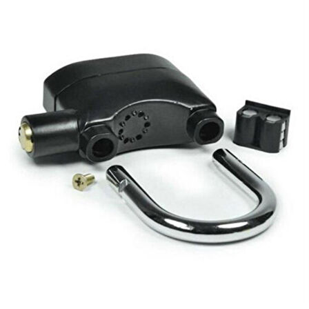 Desibel Siyah Alarmlı Çok Fonksiyonlu Ekstra Güvenlikli Kare Asma Dolap Kilidi  GO50605584310