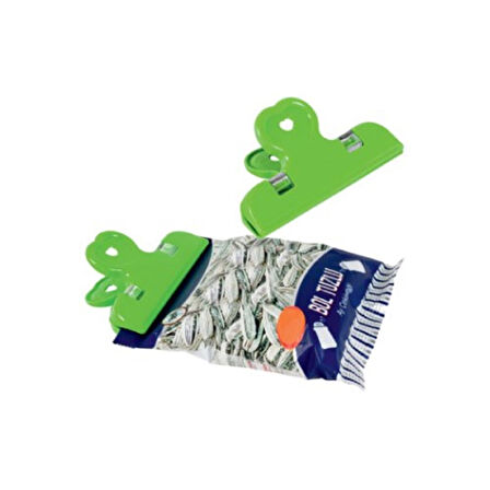 2&apos;li Pratik Torba Paket Ve Poşet Kapatıcı Kilitli Klips Mandal  GO50604950700