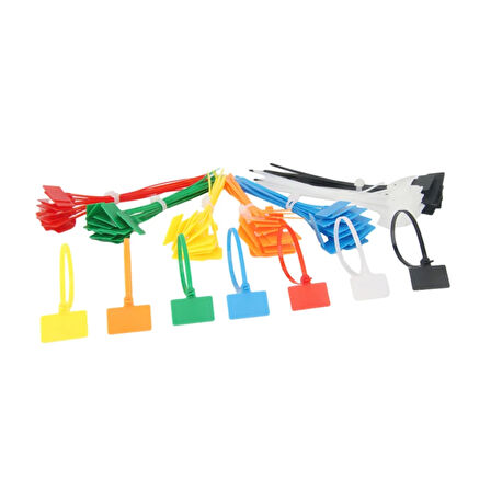RENKLİ HAT KABLO BAĞI 700 ADET (7 RENK X100)  GO506089MT-22146