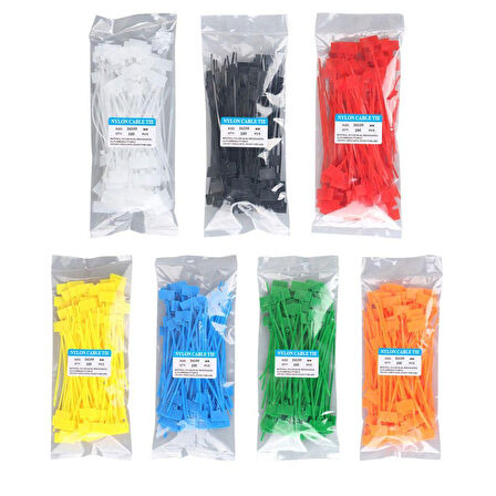 RENKLİ HAT KABLO BAĞI 700 ADET (7 RENK X100)  GO506089MT-22146