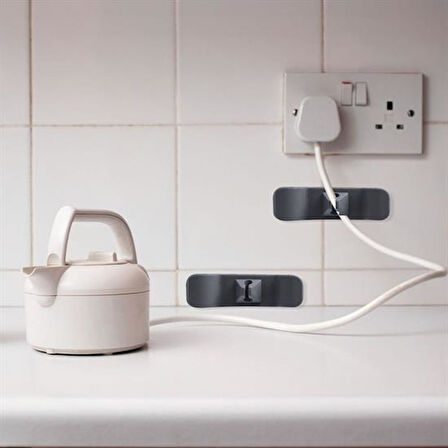 6&Amp;#39;Lı Pratik Kablo Toparlayıcı Yapışkanlı Klips Mutfak Air Fryer Kettle Kahve Tost Makinesi  Go50601148220