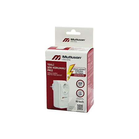 TEKLİ ŞOK KORUMALI PRİZ GOLYAT Rİ-TECH-001  GO5060Gok101207