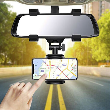 Araç İçi Dikiz Aynaya Takılan Telefon Tutucu Otomobil İçi Telefon Tutma Aparatı  GO50605971690