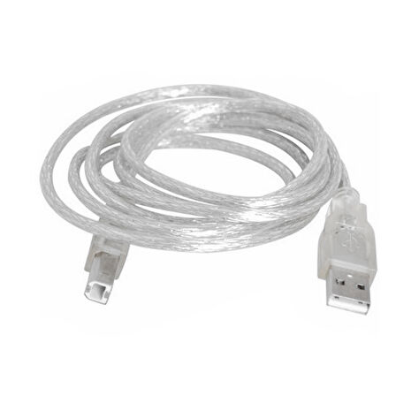 USB YAZICI KABLOSU ŞEFFAF 2.0V 3 METRE  *SL-U2003  GO50604007430