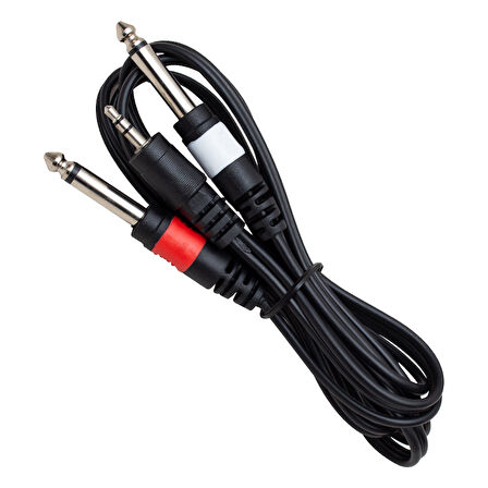 3.5MM STEREO ERKEK/2X6.3MM MONO ERKEK 1.5 METRE KABLO  GO506089MT-4284