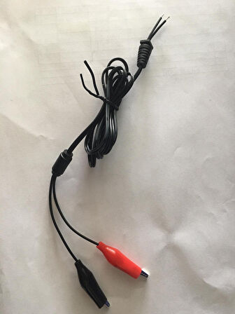 YERLİ ÜRETİM 1.2 METRE KROKODİL UÇLU YEDEK ADAPTÖR KABLOSU  GO50608658340