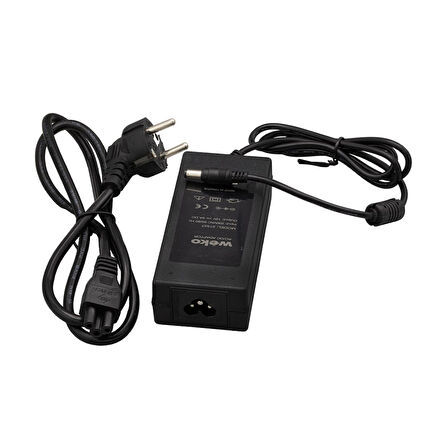 12 VOLT - 5 AMPER 5.5*2.5 UÇLU YERLİ ÜRETİM PLASTİK KASA MASAÜSTÜ ADAPTÖR  GO50604743190