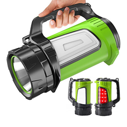 ŞARJLI LEDLİ UZUN MENZİLLİ KAMP TİPİ ÇOK FONKSİYONLU IŞILDAK FENER JS-881B  GO50601898740