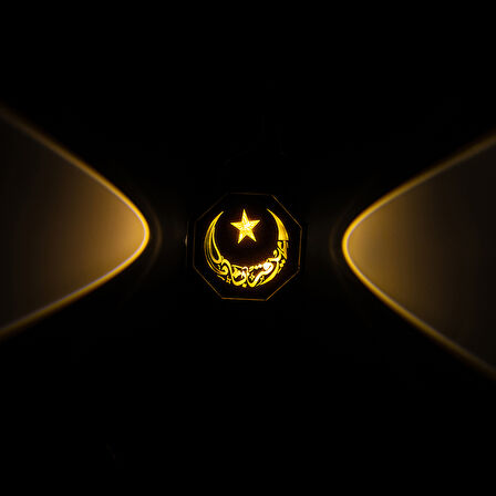 3000K AYYILDIZ HİLAL DEKORATİF LED DUVAR APLİK  GO506089MT-24445